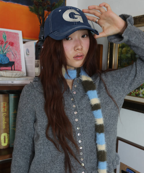 G Needlework Ball Cap (Navy)