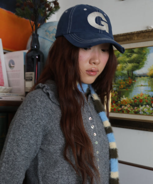 G Needlework Ball Cap (Navy)