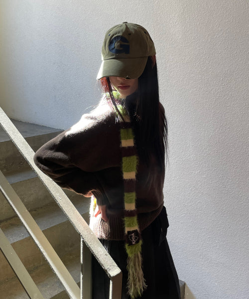 G Needlework Ball Cap (Khaki)