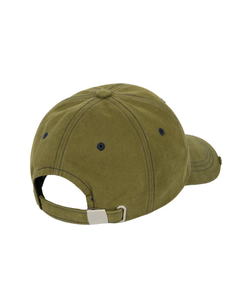 G Needlework Ball Cap (Khaki)