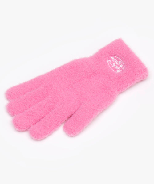 RC FLUFFY LOGO GLOVE HOT PINK