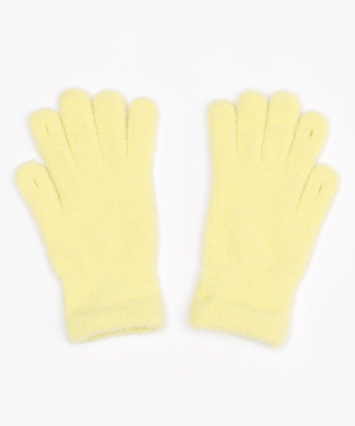 RC FLUFFY LOGO GLOVE YELLOW