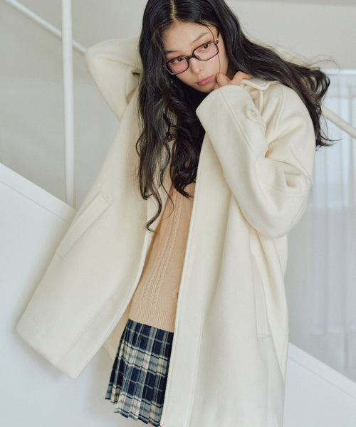 Freya Classic Hooded Coat [IVORY]