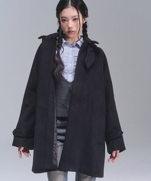 Freya Classic Hooded Coat [BLACK]