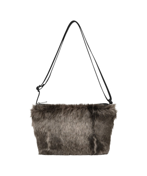 Fur Shoulder Bag Brown