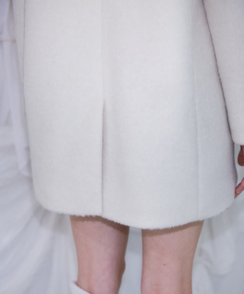 Two-button Wool Half Coat [Ivory]