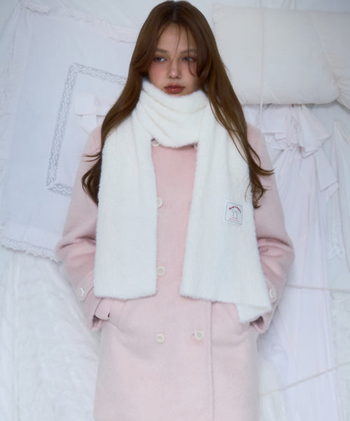 Two-button Wool Half Coat [Pink]