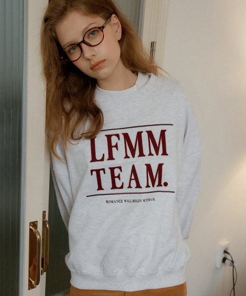 Atelier embroidered sweatshirt (Melange Gray)