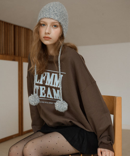 Atelier embroidered sweatshirt (brown)