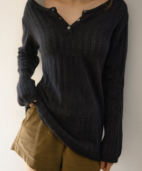 Blake wool knit dress (Navy)