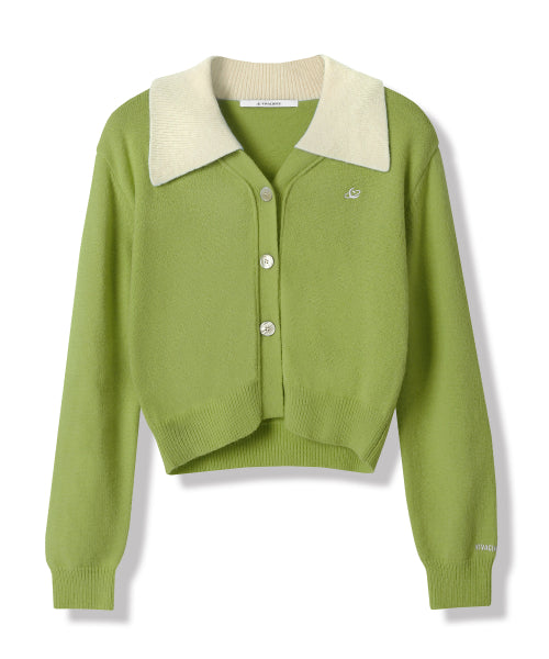 Sailor Collar Knit Cardigan_5Colors