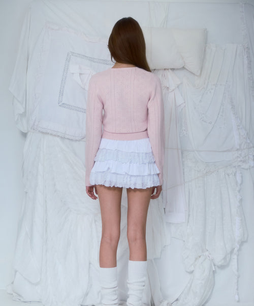 Muse Wrap Rib Knit [Pink]