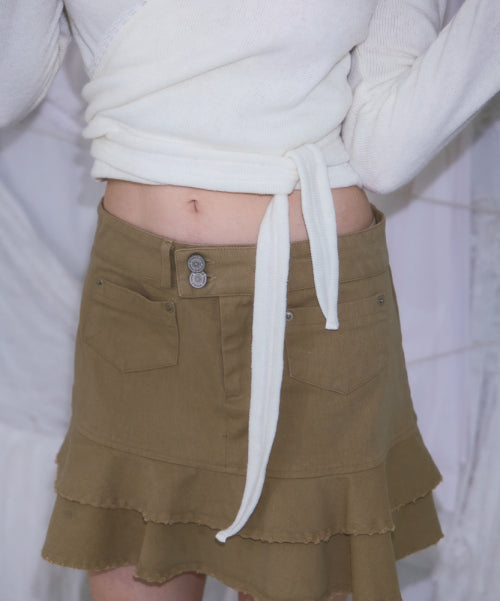 Lace Line Wrap Long Sleeve [Ivory]