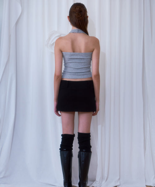 Soft Halter Sleeveless [Gray]