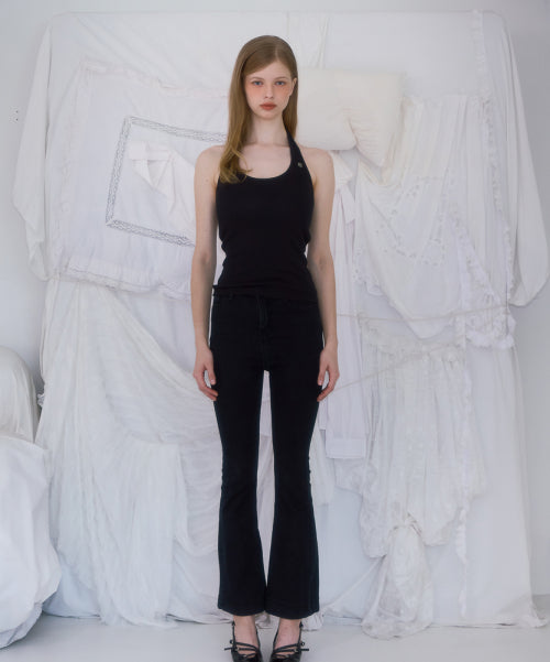 Soft Halter Sleeveless [Black]