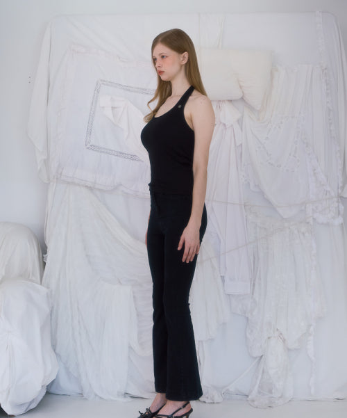 Soft Halter Sleeveless [Black]