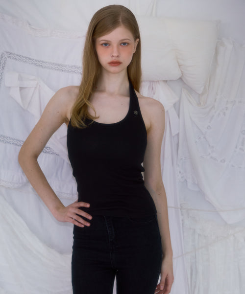 Soft Halter Sleeveless [Black]