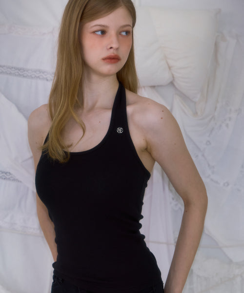 Soft Halter Sleeveless [Black]