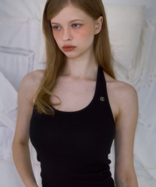 Soft Halter Sleeveless [Black]