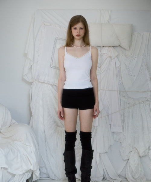 Lace Slim Sleeveless [Ivory]