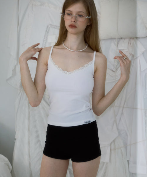 Lace Slim Sleeveless [Ivory]
