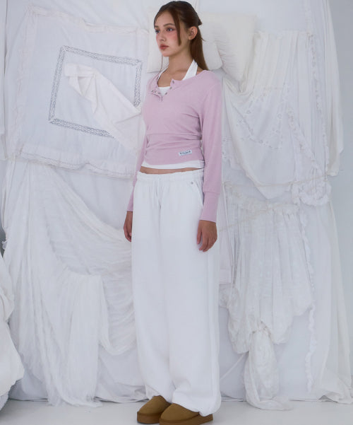 Back Point 2Way Sweatpants [Ivory]
