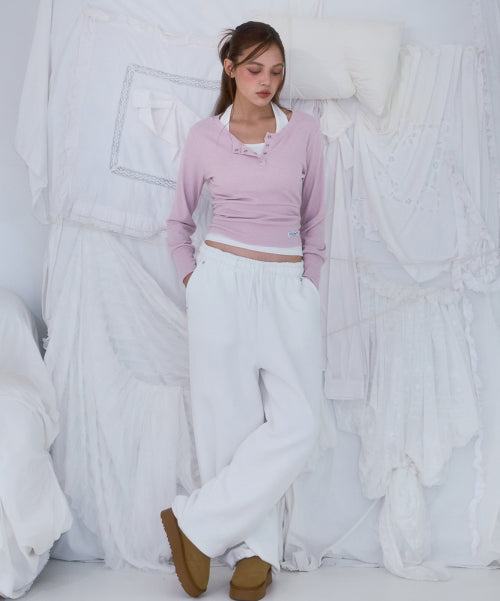 Back Point 2Way Sweatpants [Ivory]