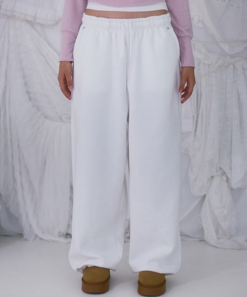 Back Point 2Way Sweatpants [Ivory]