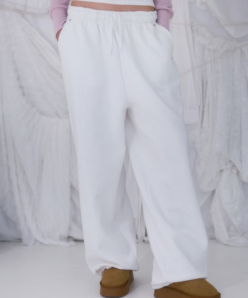 Back Point 2Way Sweatpants [Ivory]