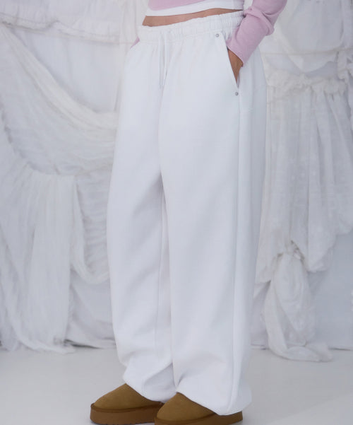 Back Point 2Way Sweatpants [Ivory]