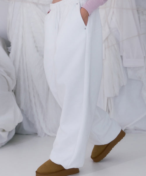 Back Point 2Way Sweatpants [Ivory]
