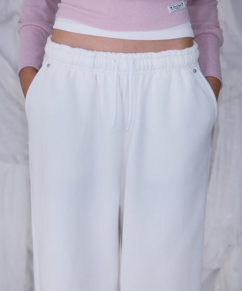 Back Point 2Way Sweatpants [Ivory]