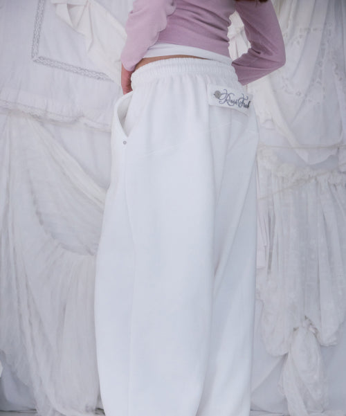Back Point 2Way Sweatpants [Ivory]