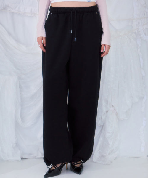 Back Point 2Way Sweatpants [Black]