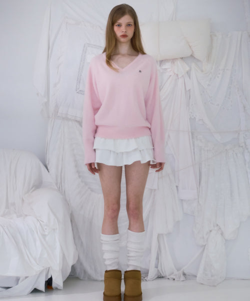 Cancan Sweat Mini Skirt [Ivory]