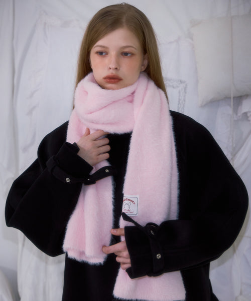 Cozy Fur Muffler [Pink]