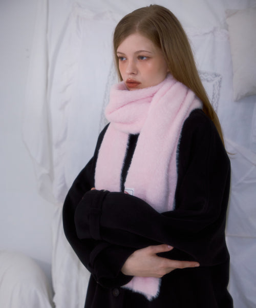 Cozy Fur Muffler [Pink]