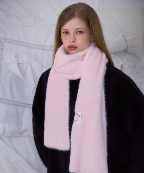 Cozy Fur Muffler [Pink]