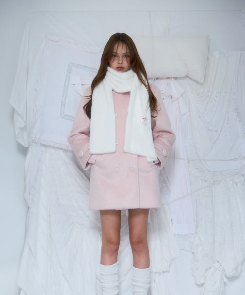 Cozy Fur Muffler [Ivory]