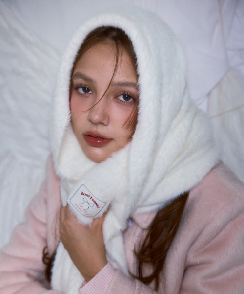 Cozy Fur Muffler [Ivory]