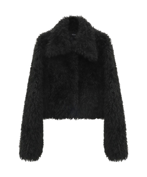 Collar Teddy Fur Jacket IVORY