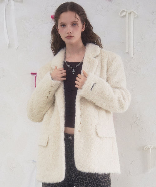 Elizabeth Boucle Blazer GREY