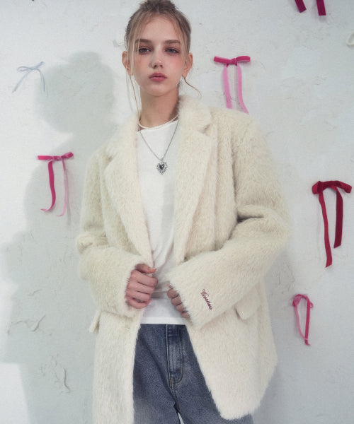 Elizabeth Boucle Blazer GREY