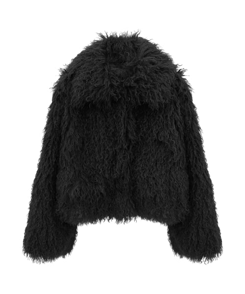 Misty Hairy Jacket BLACK