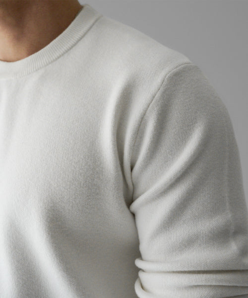 SOFT DOUBLE ROUND KNIT [IVORY]