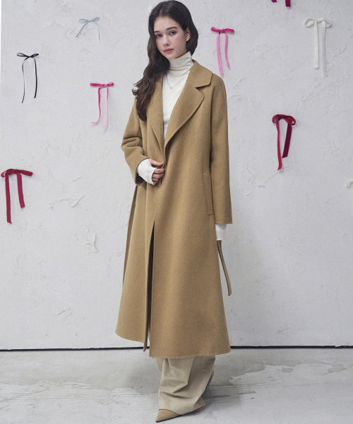 Langs Handmade Wool Coat IVORY