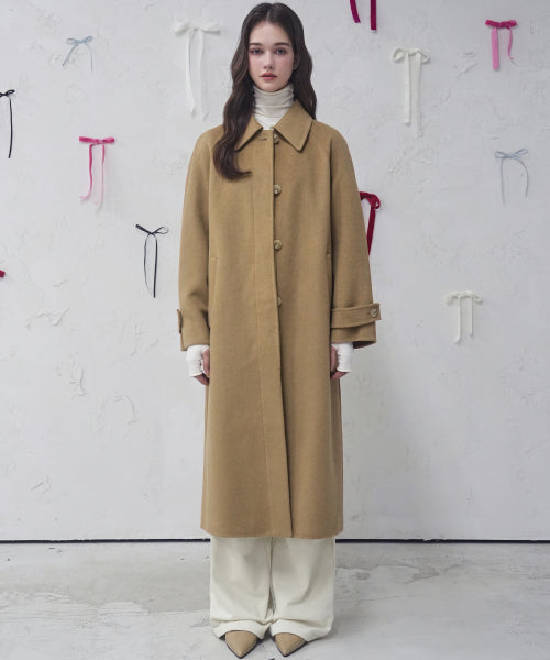 Louvre Handmade Wool Coat BLACK