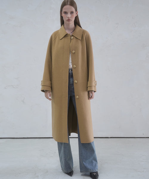 Louvre Handmade Wool Coat BLACK