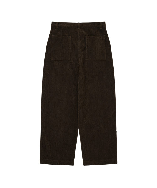 Two Tuck Corduroy Pants Brown