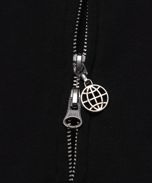 WM OG CROPPED ZIP-UP HOODIE black